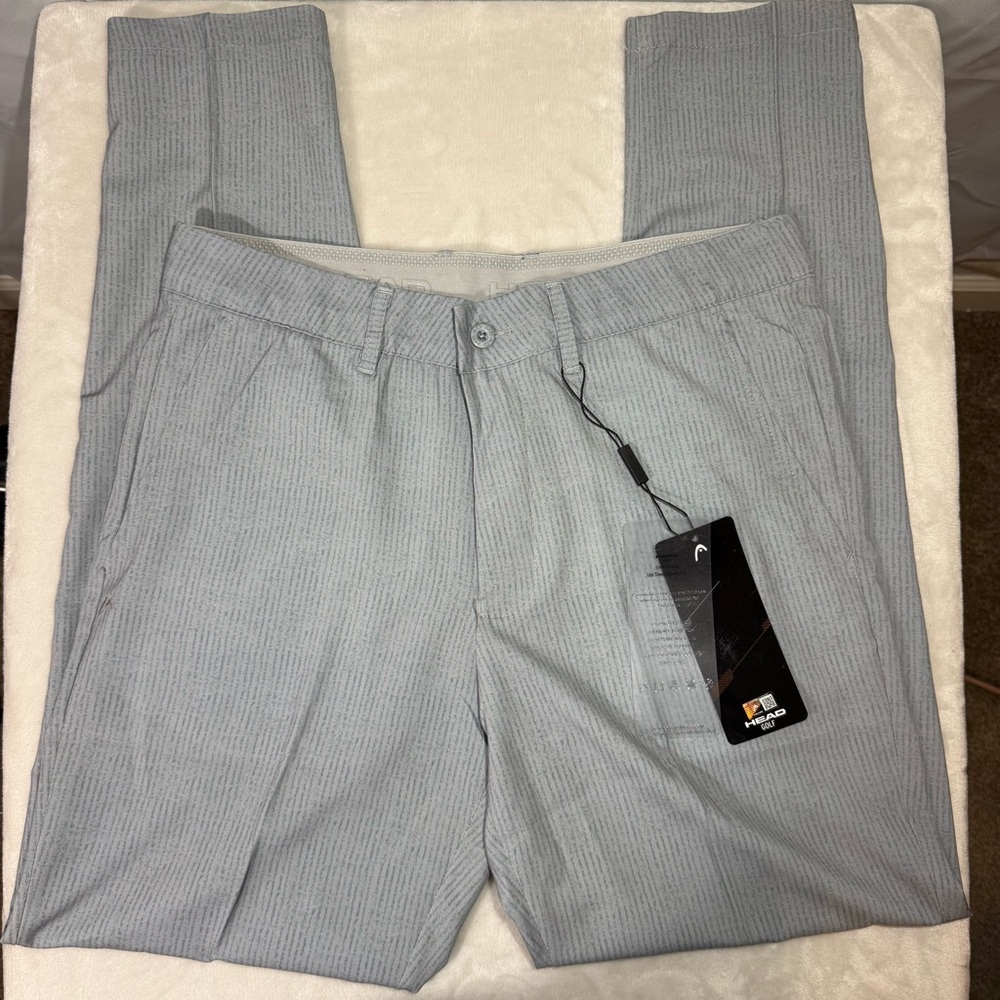 NWT HEAD Golf William‎ Pants Size 30 Moon Grey Performance Stretch Trousers